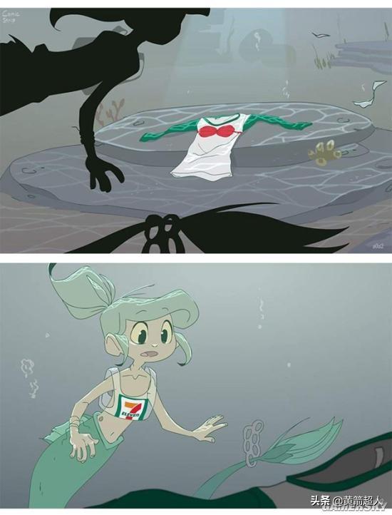 「漫画」如果美人鱼活在现代:你是下水道里的谁?