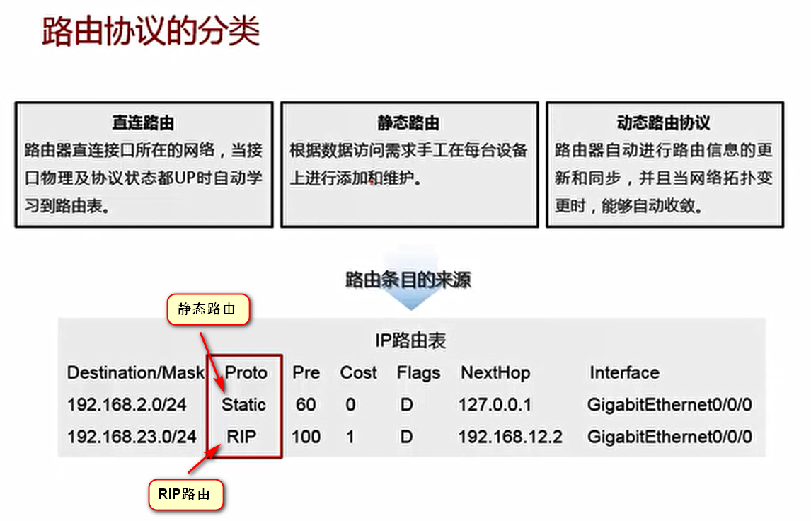 路由协议的分类