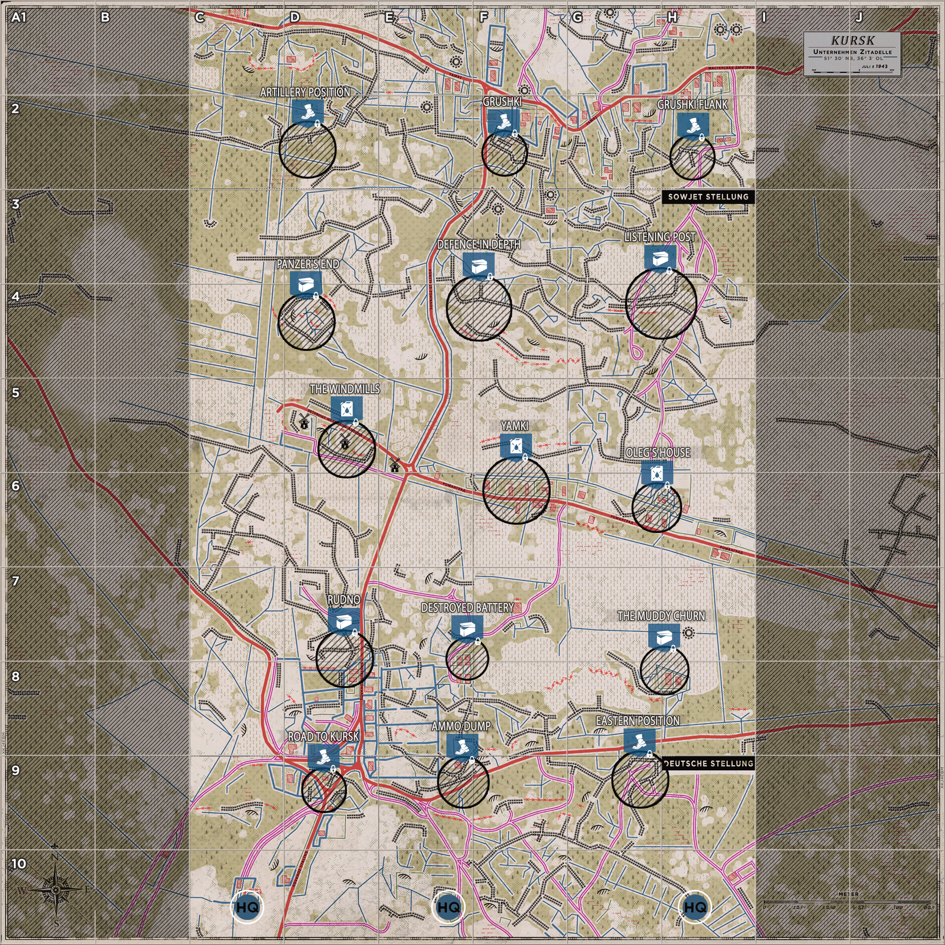 库尔斯克-战术地图