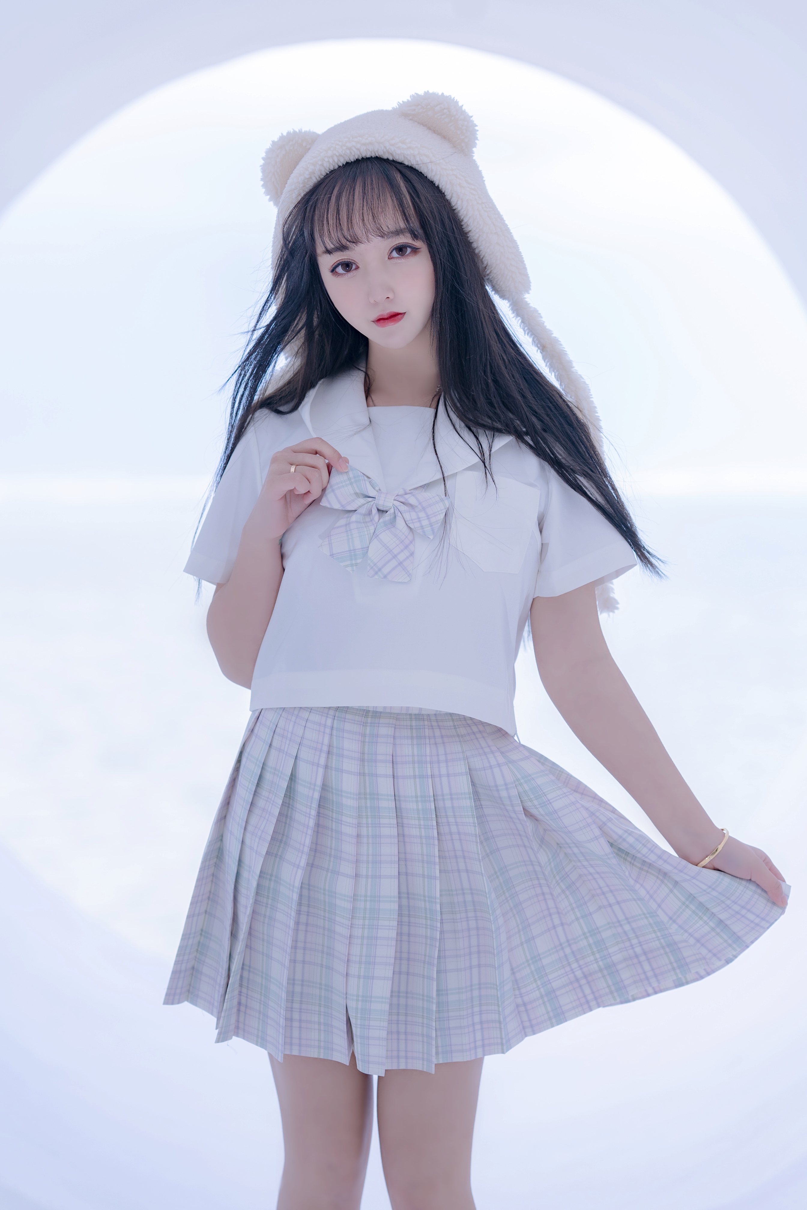 美女cosplay过期米线线喵天台jk