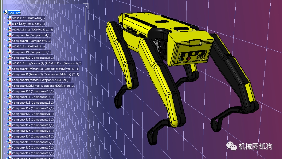 机器人bostondynamicsspot波士顿动力狗模型3d图纸step格式