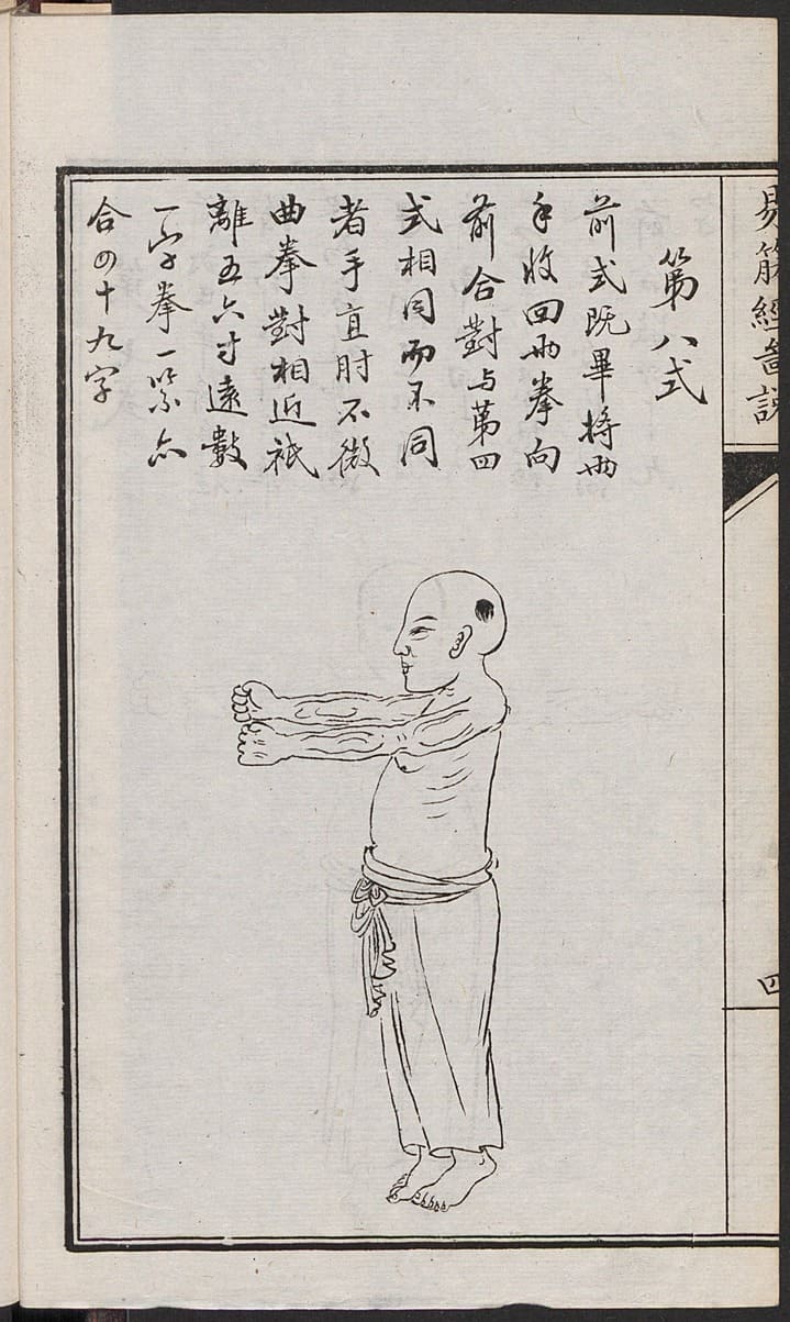 附:易筋经外经图说. 清梁