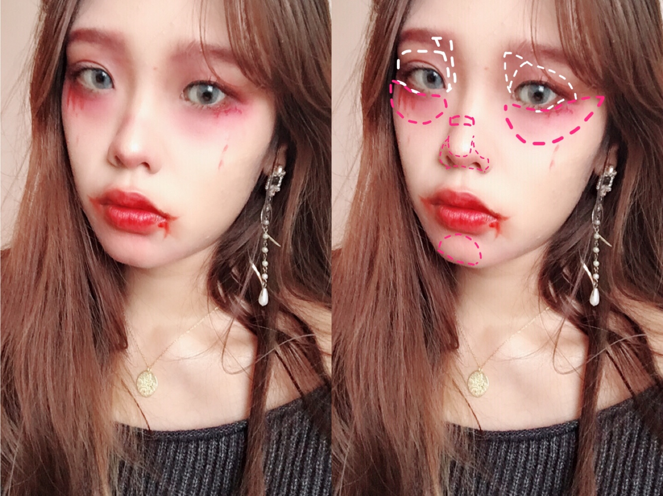 万圣节性感小恶魔妆容分享