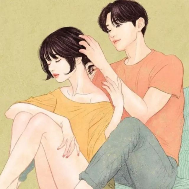 又甜又欲!画师笔下唯美性感的情侣撒狗粮日常,让人心跳加快