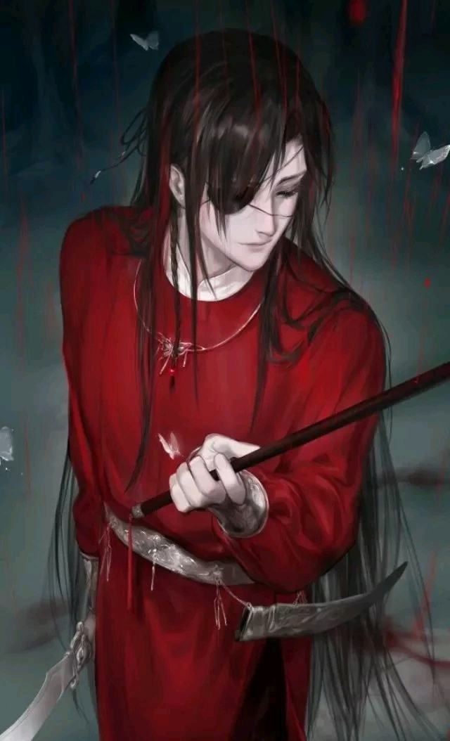 但那少年一手牵他,一手撑伞,缓缓前行,却是无端一派妖艳的风月无边,款