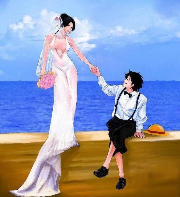 海贼王:当她们穿上婚纱,娜美清纯女帝魅惑,网友:第1个给你们