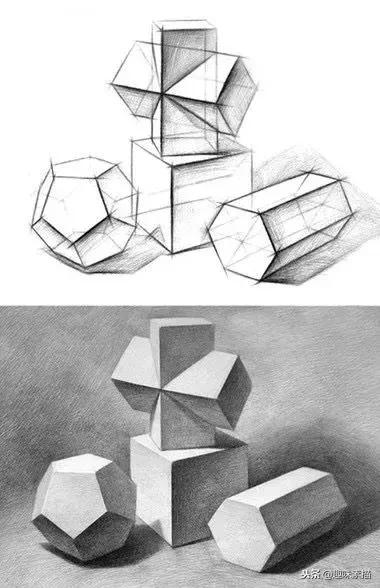 几何素描一直不进步?那一定是你用错了技巧