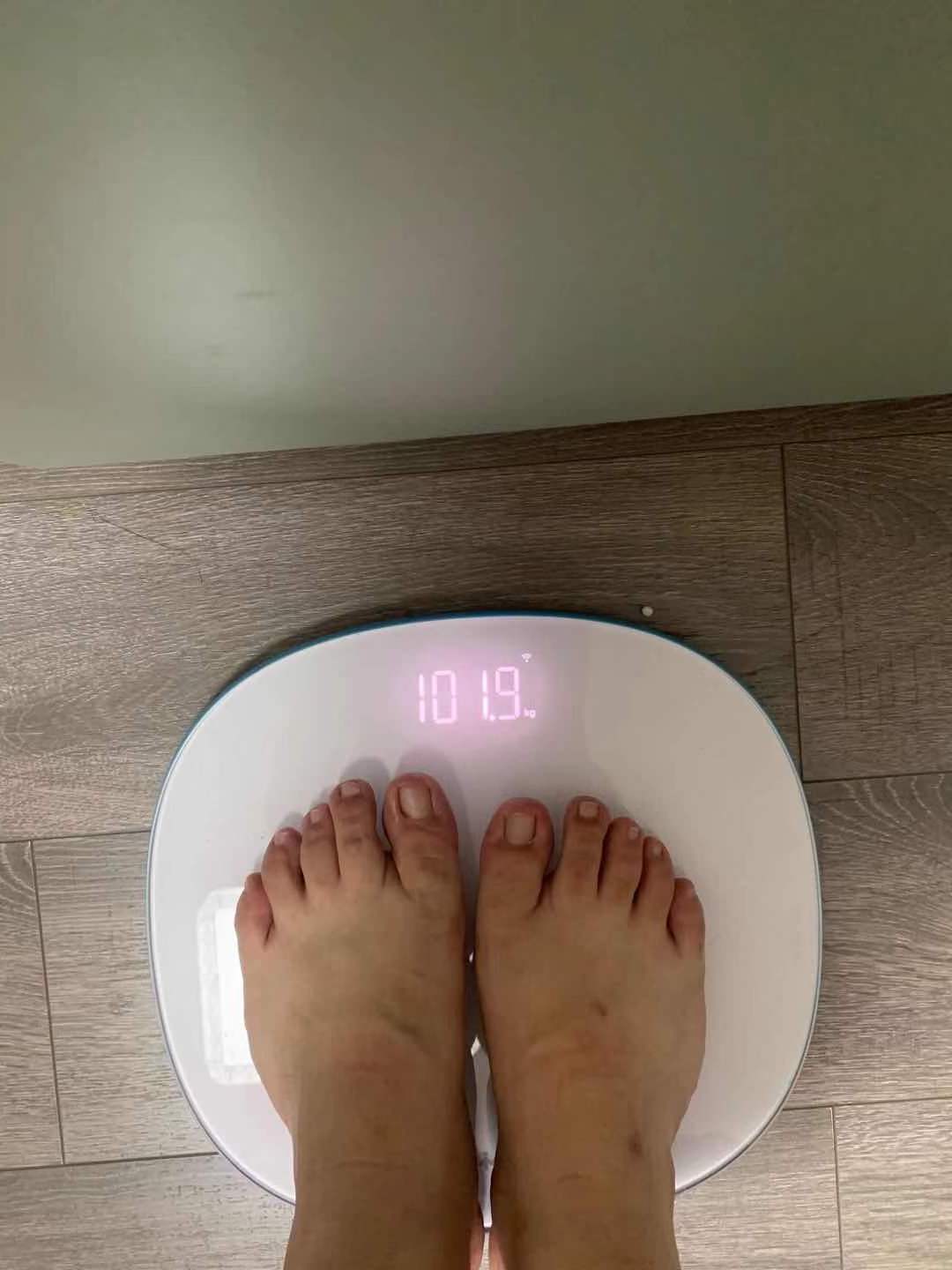 第二阶段起始称重 约102kg