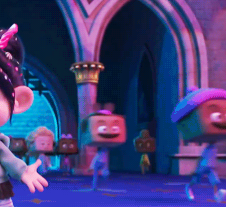 当初看无敌破坏王2谁注意到方块人elsa的?