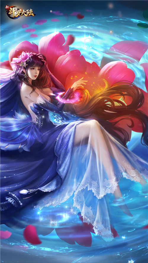 九心海棠唯美来袭《新斗罗大陆》sss魂师叶泠泠壁纸来啦!