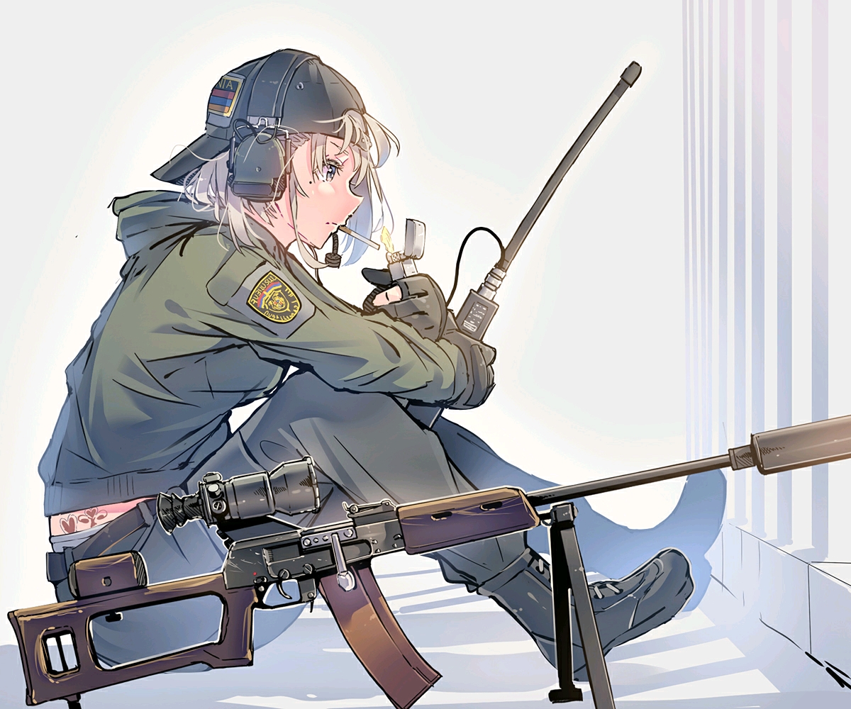 【pixiv】持枪少女