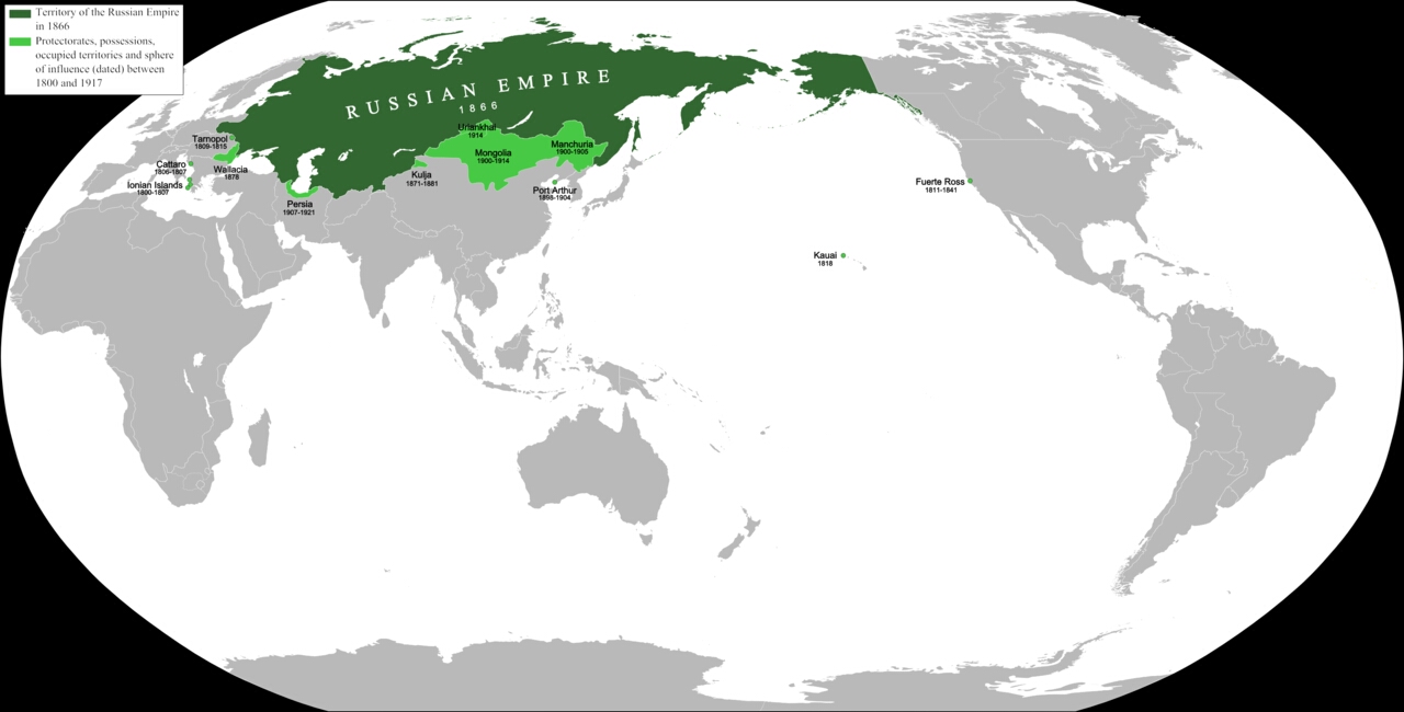 俄罗斯帝国全盛时期版图