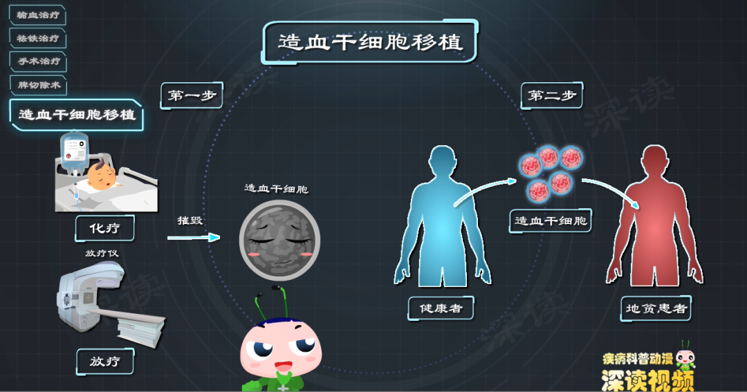 疗法造血干细胞移植就是通过 化疗或 放疗"摧毁"患者的 造血功能后,再