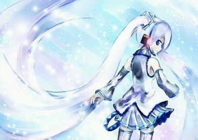 初音未来图片——雪初音