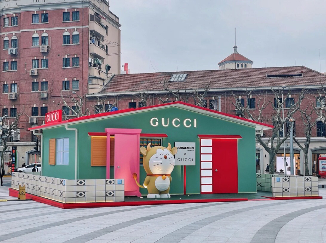 上海恒隆广场guccixdoraemon快闪店