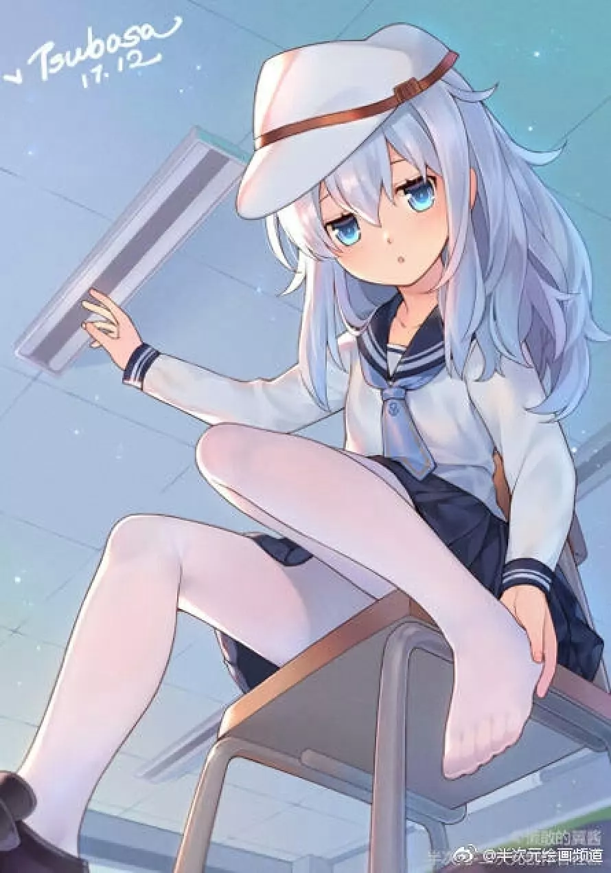 二次元少女白丝壁纸  头像