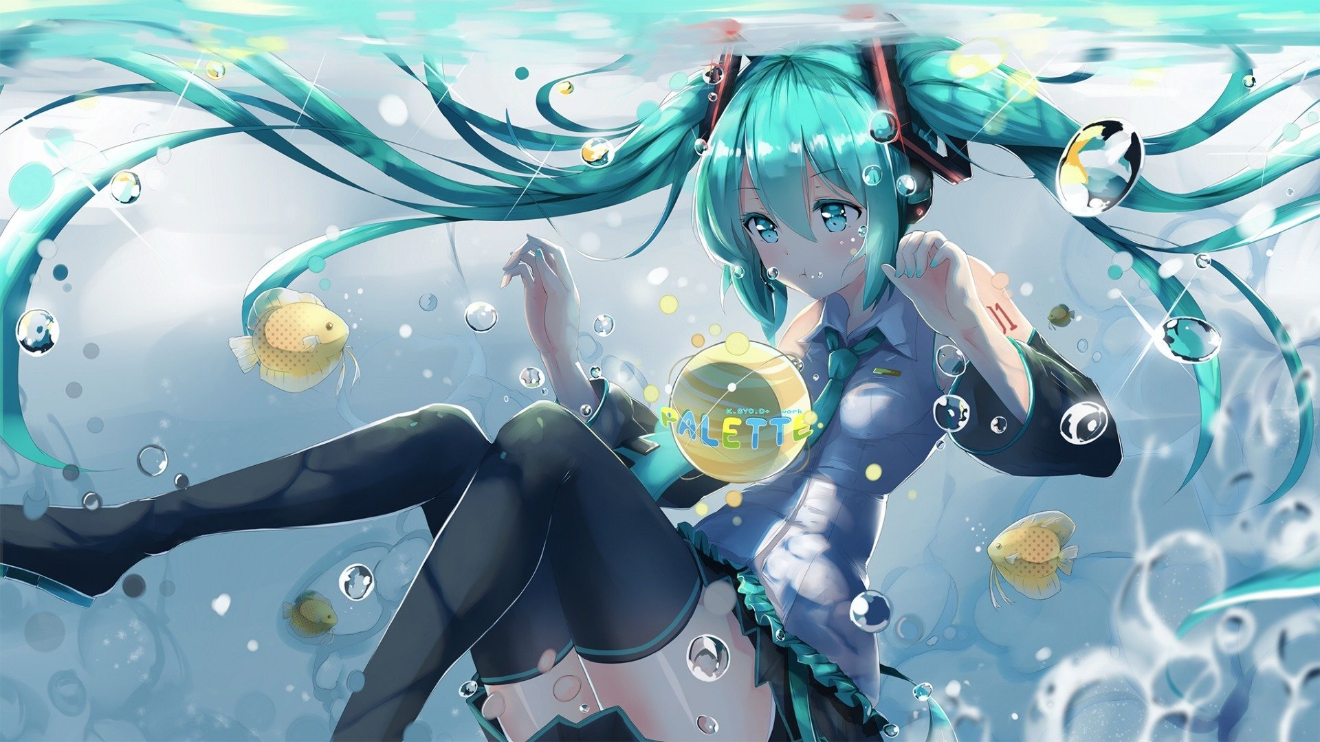 手机壁纸|初音未来特辑 14周年快乐 by:b站盐泽 2021年8月31日