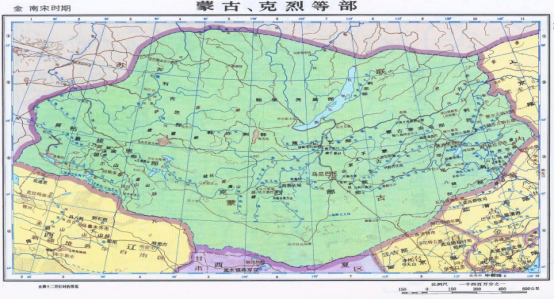 草原诸部分布图——谭其骧《中国历史地图集》