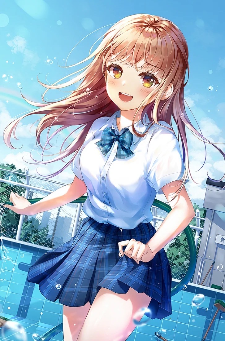 手机壁纸|二次元校园女生 水手服第三期 by:b站盐泽 2021年6月16日