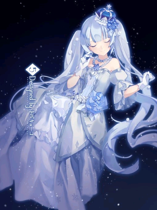 手机壁纸|初音未来系列 2019雪初音 by: b站盐泽 2019