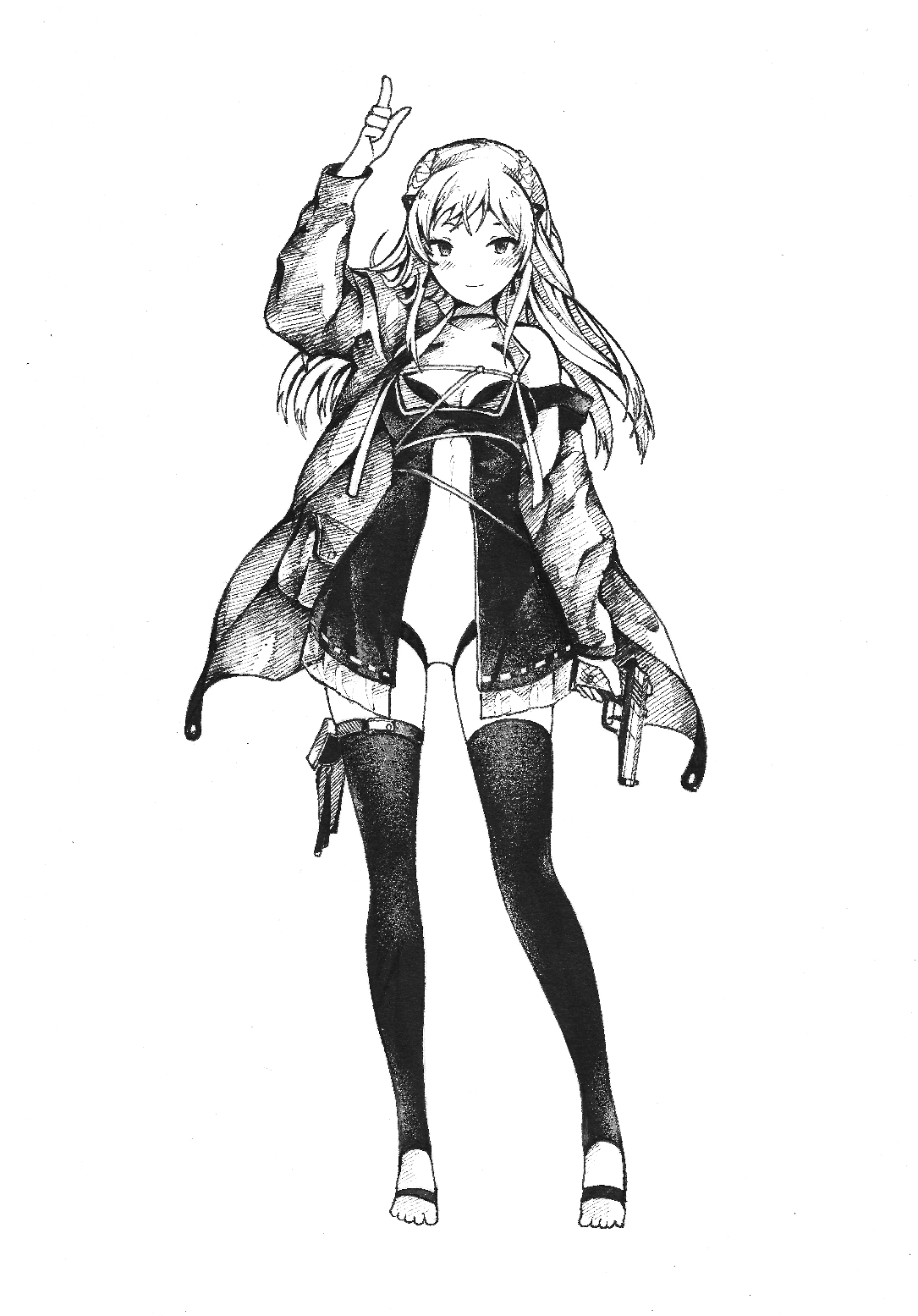 少女前线,精美临摹,可以当壁纸的临摹