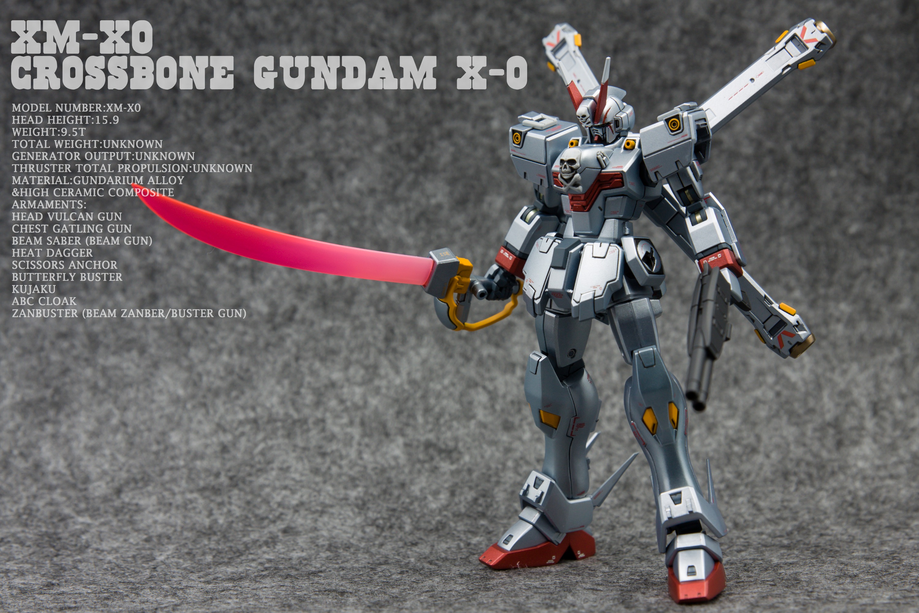 达人佳作:xm-x0海盗高达x-0(crossbone gundam x-0)