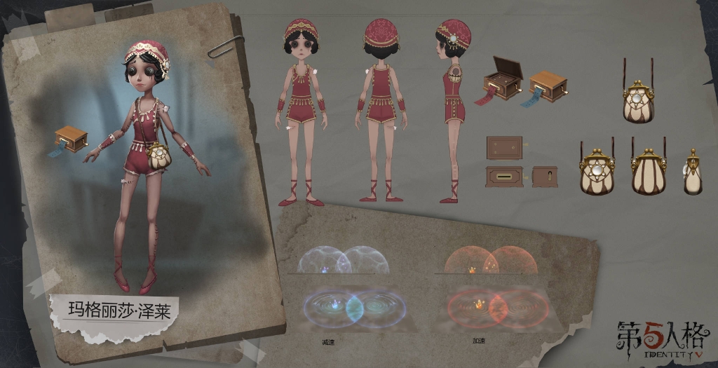 舞女,舞女,跳舞就应该有音乐,所以她有八音盒.