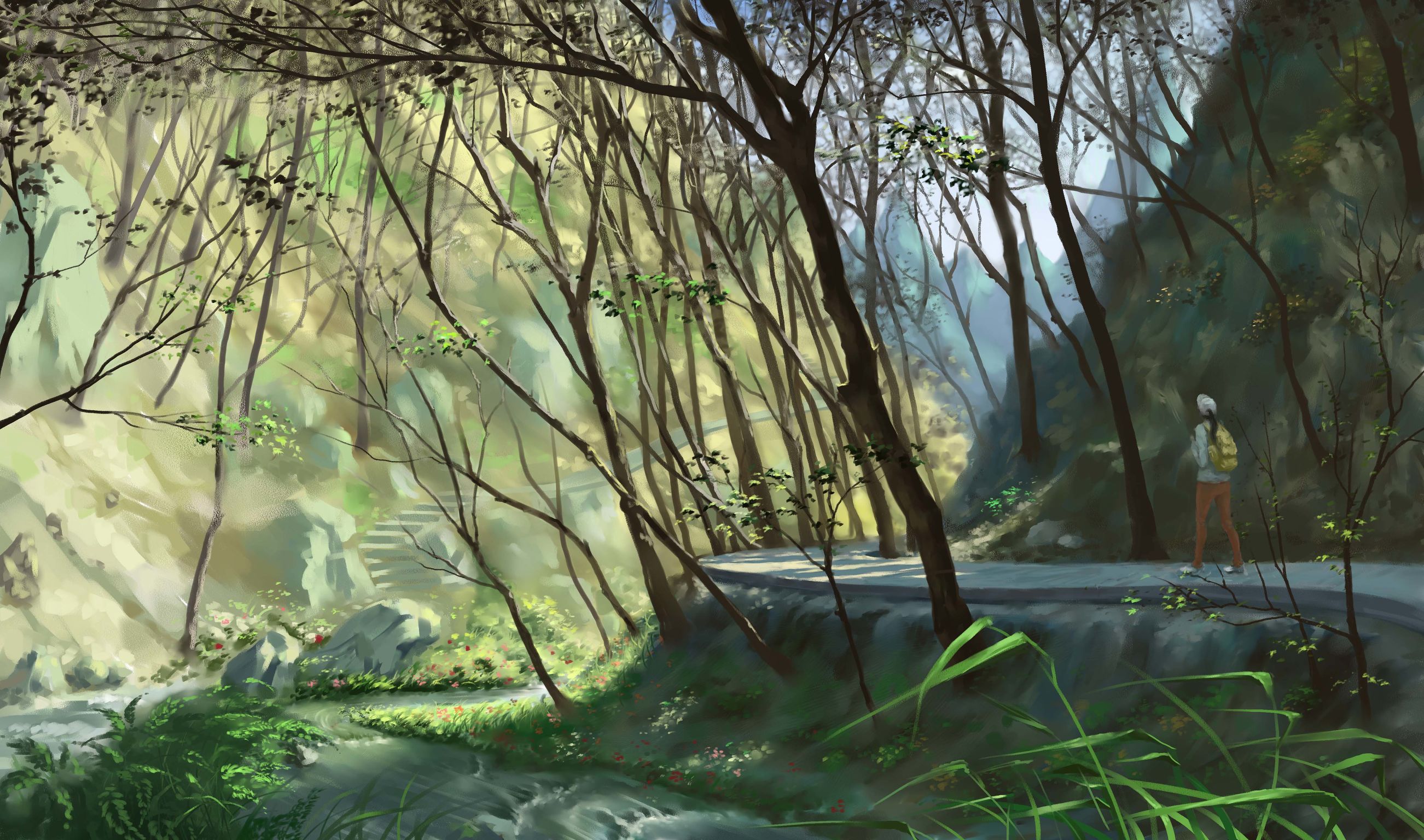 【板绘】cg风景插画创作,带绘画步骤