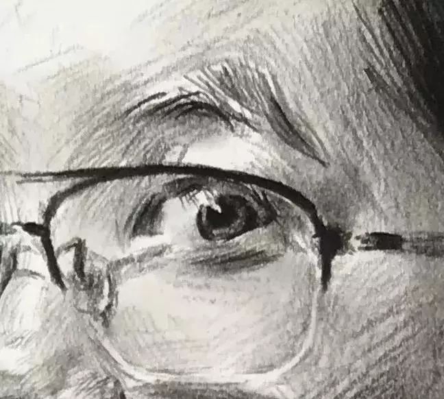 纯干货手把手教你画戴眼镜的长发女青年素描头像还不速来学习
