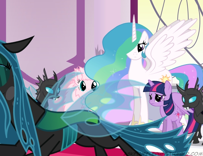 小马宝莉【mlp】《邪茧女王与粉毛毛的问答》(4)漫画图集