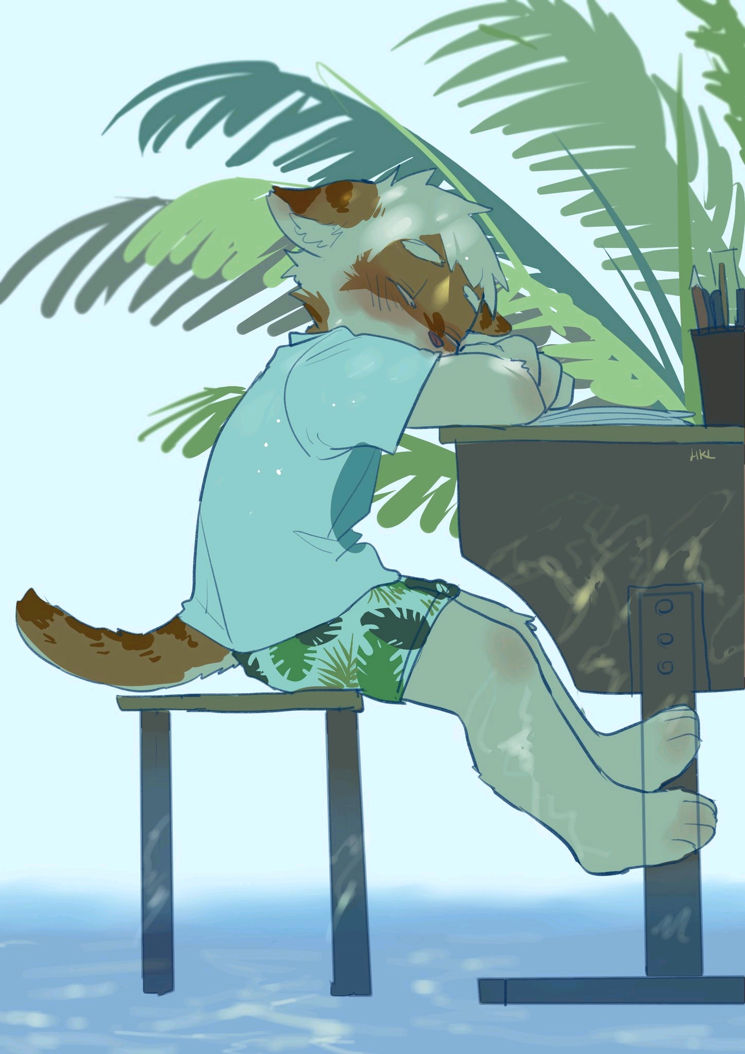 furry图片转载 twitter作者:虎裤里儿