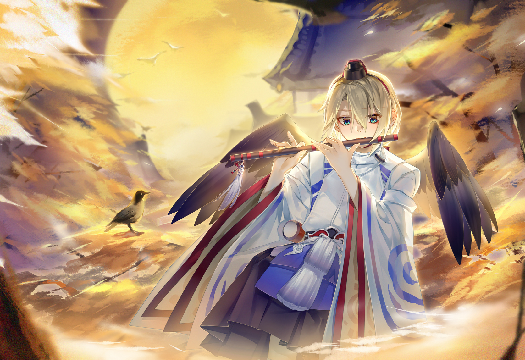 【p站美图&画师分享】 阴阳师-大天狗&少羽大天狗 第十八期