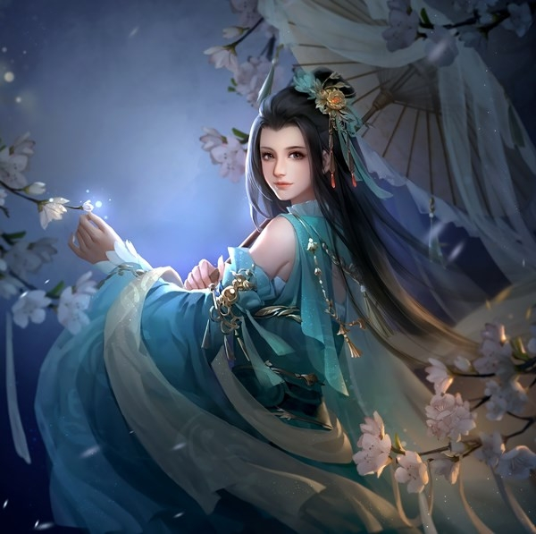 古风原画师玉梨子擅长古风厚涂绘画讲解半身像刻画的11个小技巧