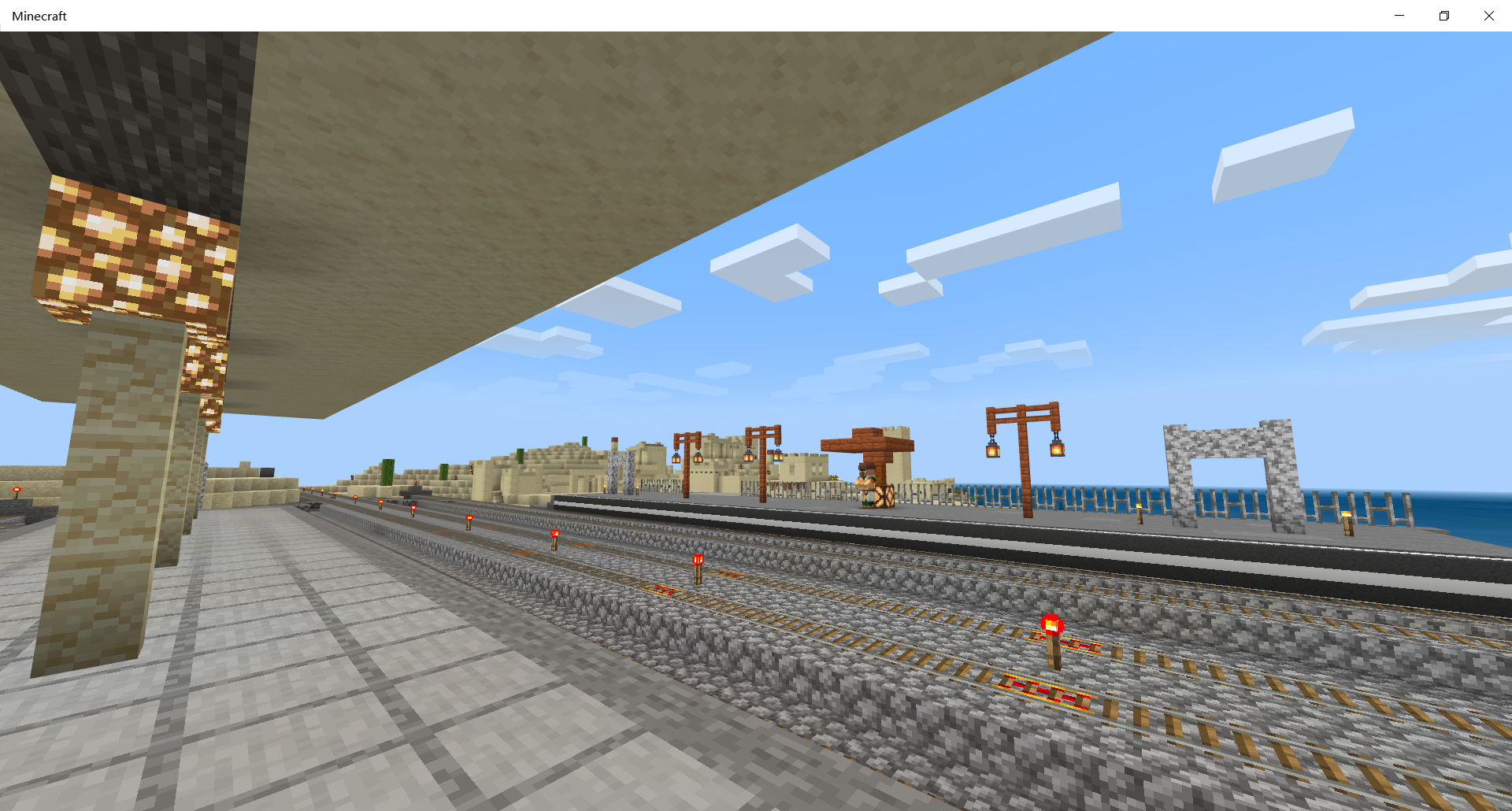 【minecraft【mc铁路】新闻:双沙干线铺轨完成,即将试运行