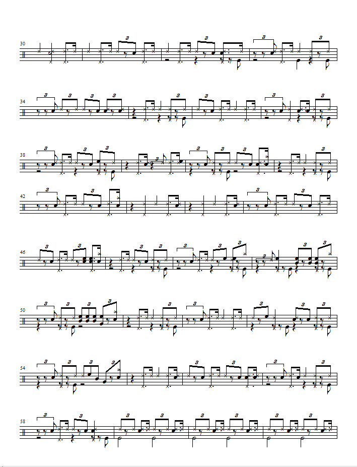 中国音乐学院架子鼓八级考级曲bluemonk