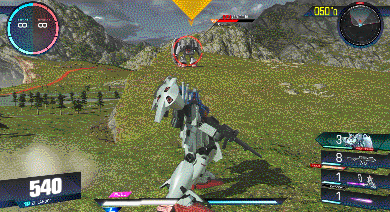 星屑之海的飞蝗 gundam versus 高达试作一号机全方位