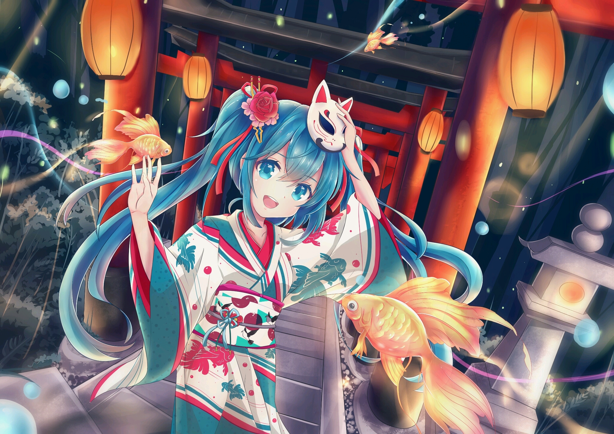 超好看的初音未来和洛天依