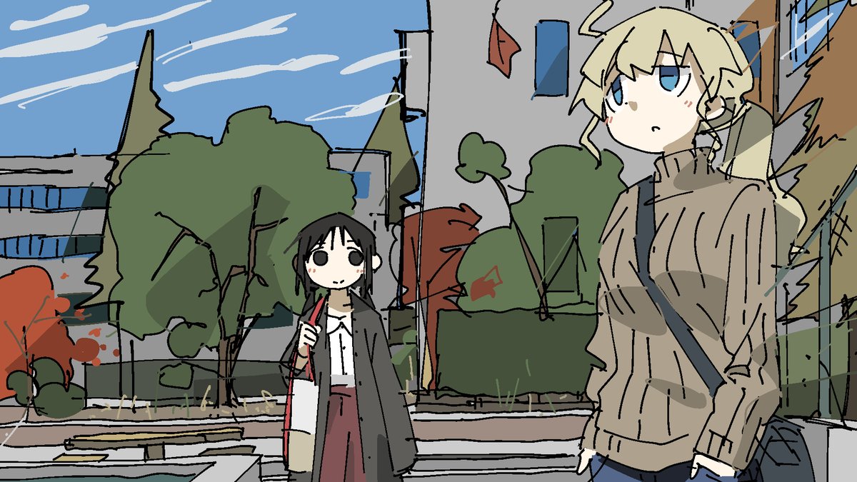 《少女终末旅行》官方同人图(一)