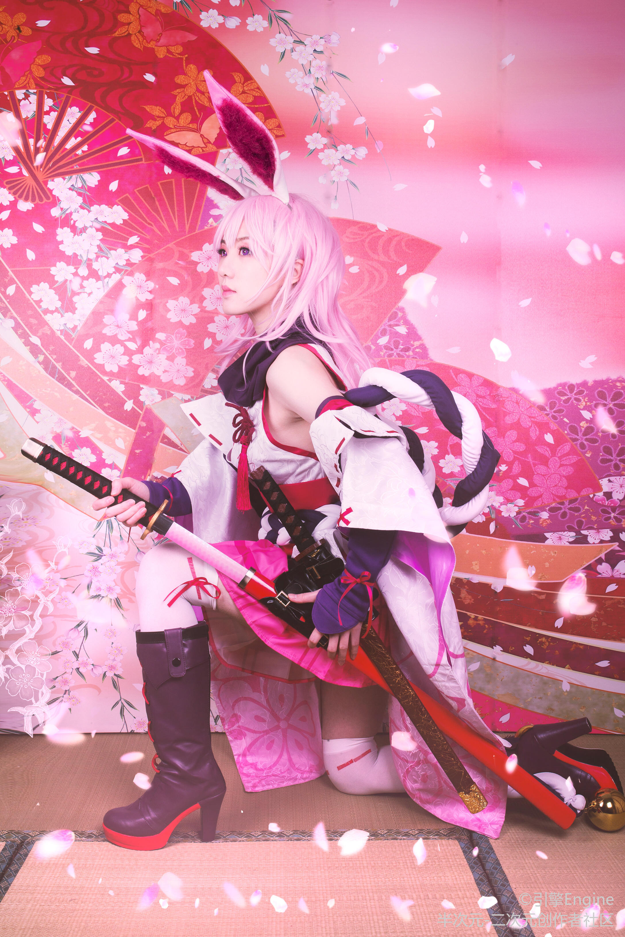 [cos赏]八重樱 请请不要揪耳朵了啦(〃'u'〃)