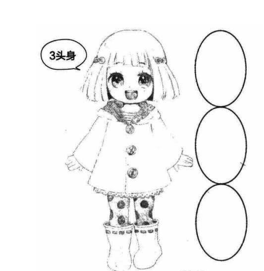 日系美少女角色设计-角色的四大类型头身比例