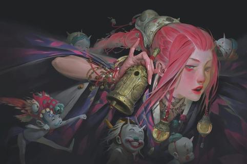 zeen chin新作,这次居然是lol的阿卡丽