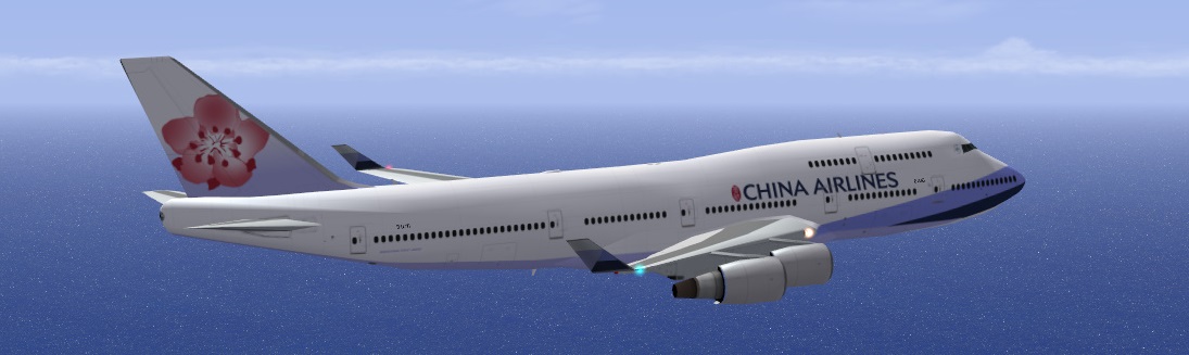 中华航空B747-400,中华航空B777-300 中华航空b747-400 cormorant hd重置
