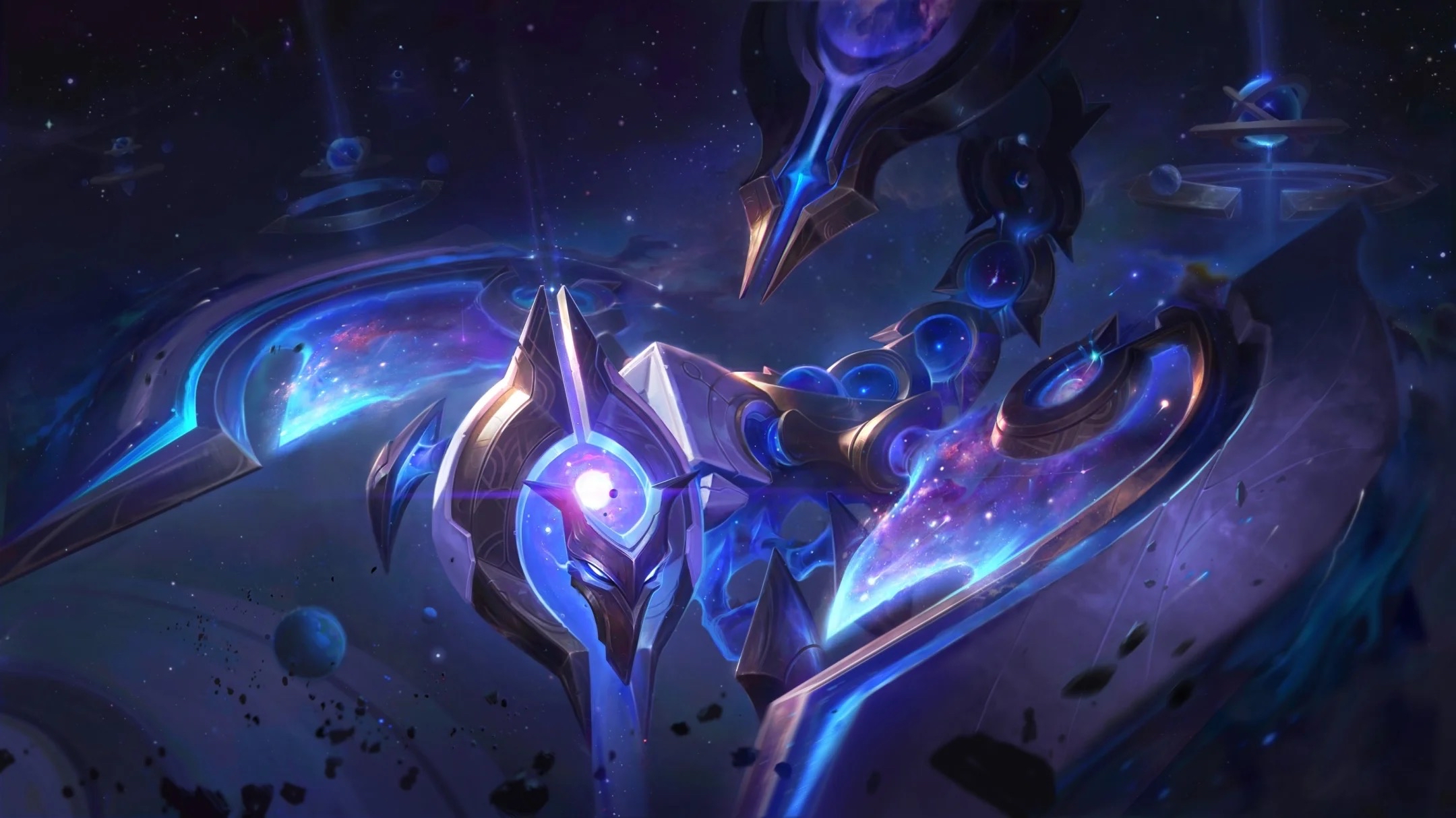 皮肤原画曝光,八款星座皮肤曝光,暗星系列再添一员,至臻星之守护者