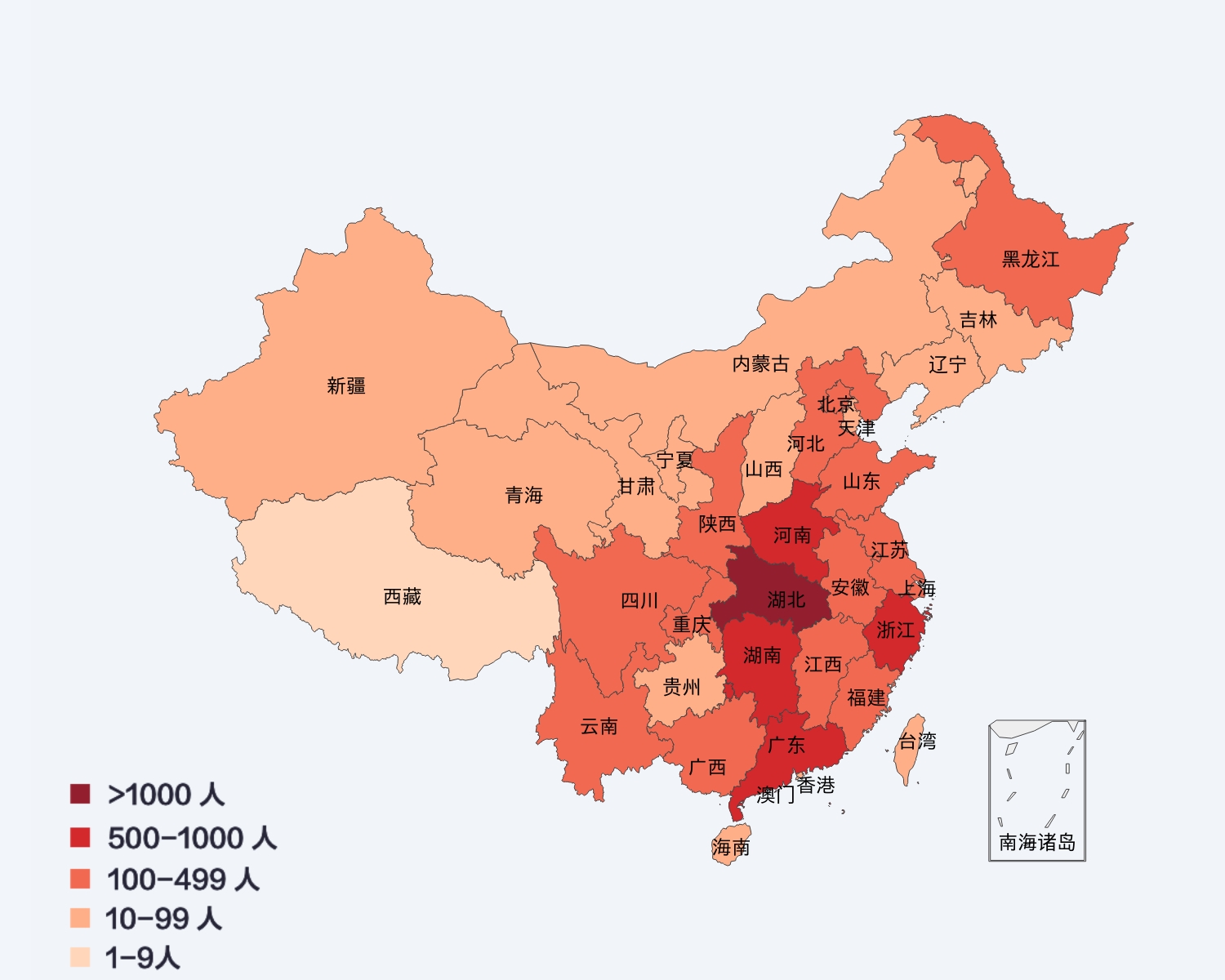 全国疫情地图