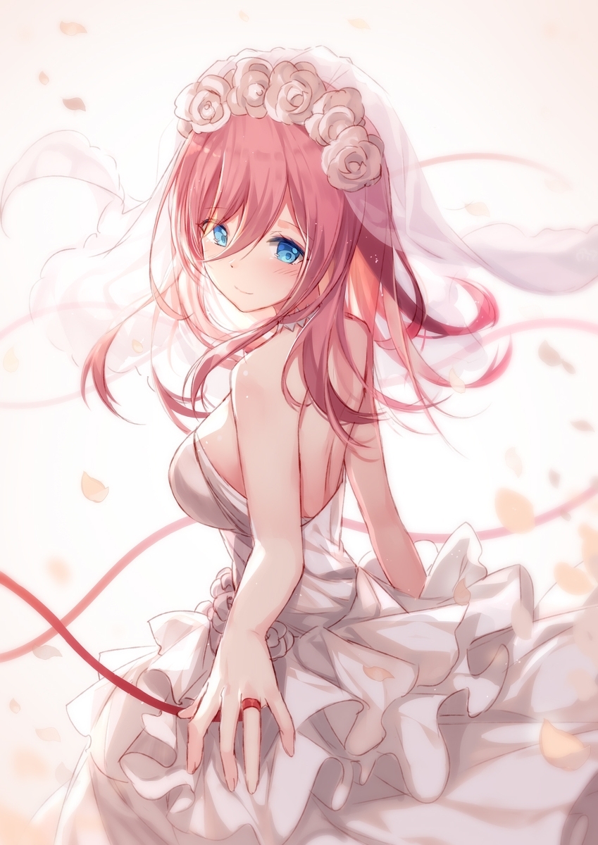 二次元美少女婚纱照
