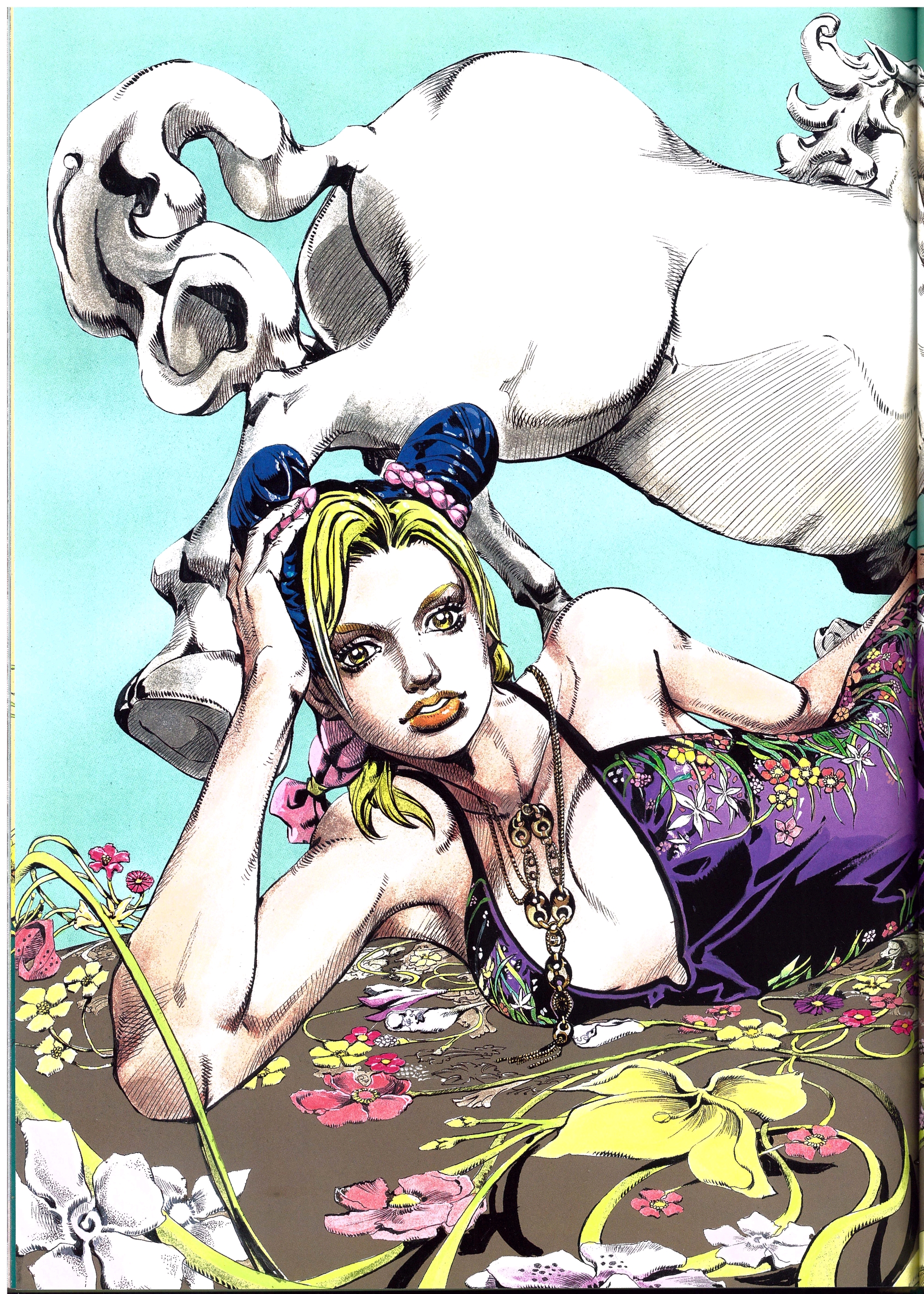 动漫资讯 《jojoveller》画集分享(石之海) 第六部石之海部分 徐伦真