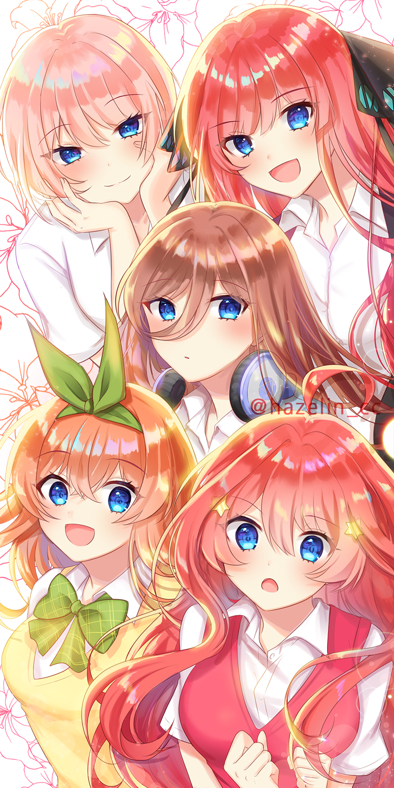 【手机壁纸】五等分的新娘 五等分的套图 壁纸,美图,插画