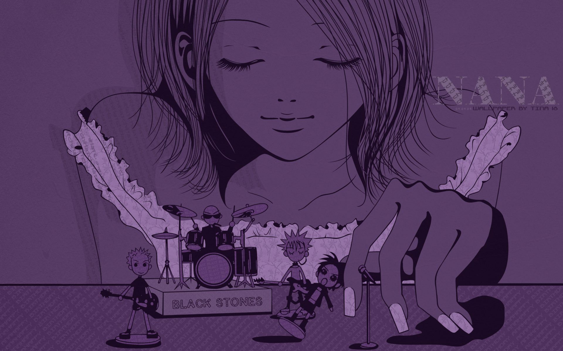 另一部漫画是大名鼎鼎的《nana》,作者矢泽爱.