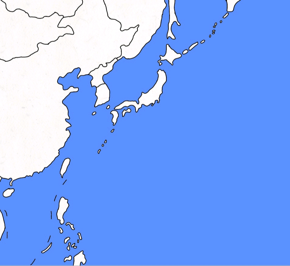 中日韩地图