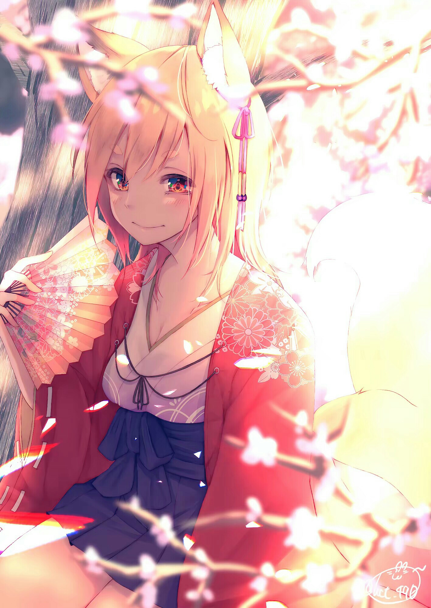 少女系列②樱花下的少女～小狐狸